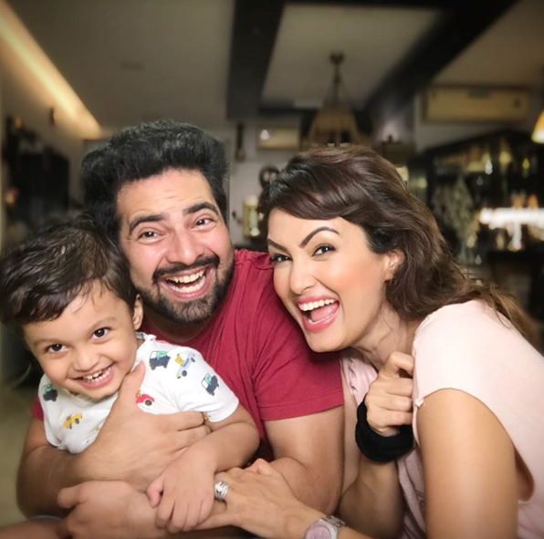 Karan Mehra, Nisha Rawal and Kavish Mehra